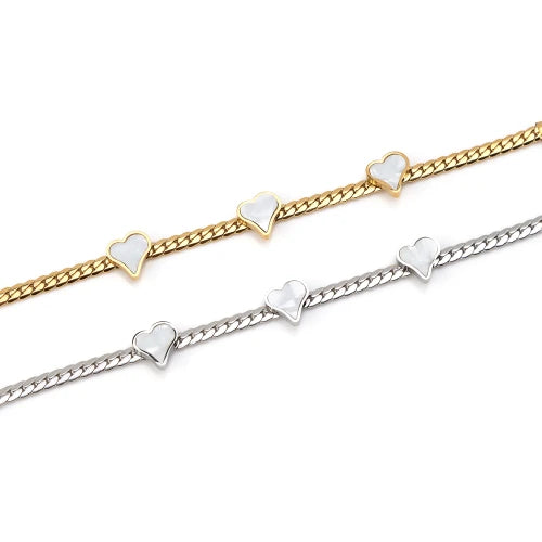 Pulseira com corações